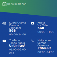 Cmb VIP 5GB+10GB YTube+20Mnt Tlp